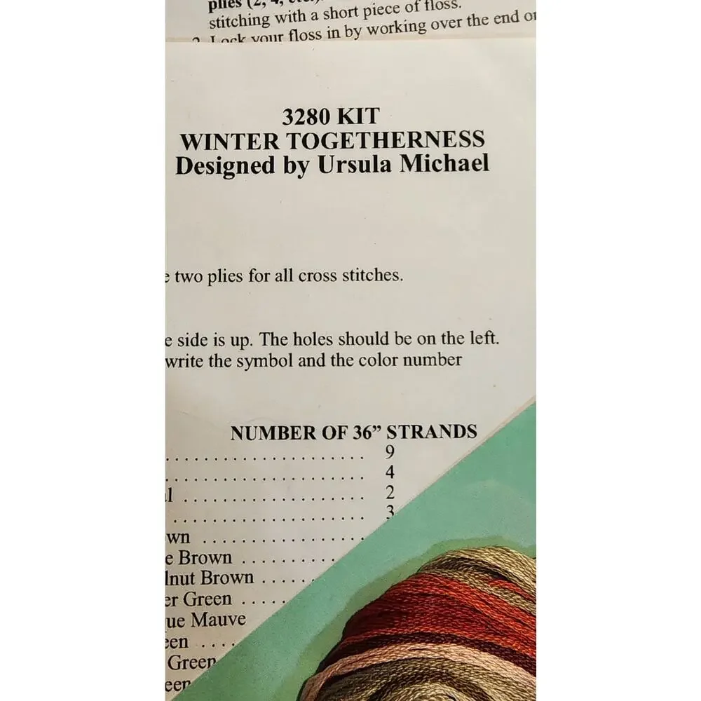 cross stitch Complete Kit‎ NEW Winter Togetherness by Imaginating